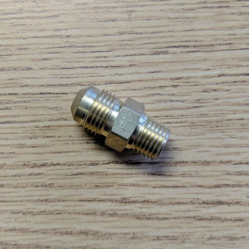 Fairview Fittings & Manufacturing Tube Adapter 3/8" Flair Tube x 1/4" MIP  Brass Connector LP