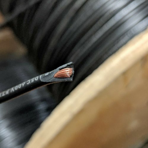 50' 14 AWG Gauge Wire Black Copper Water Resistant