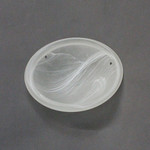 LaSalle Bristol 8" Frosted Alabaster Flush Mount Glass Globe