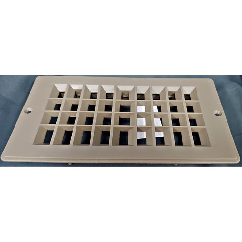 AP Products Floor Register 4" x 8" Brown Plastic