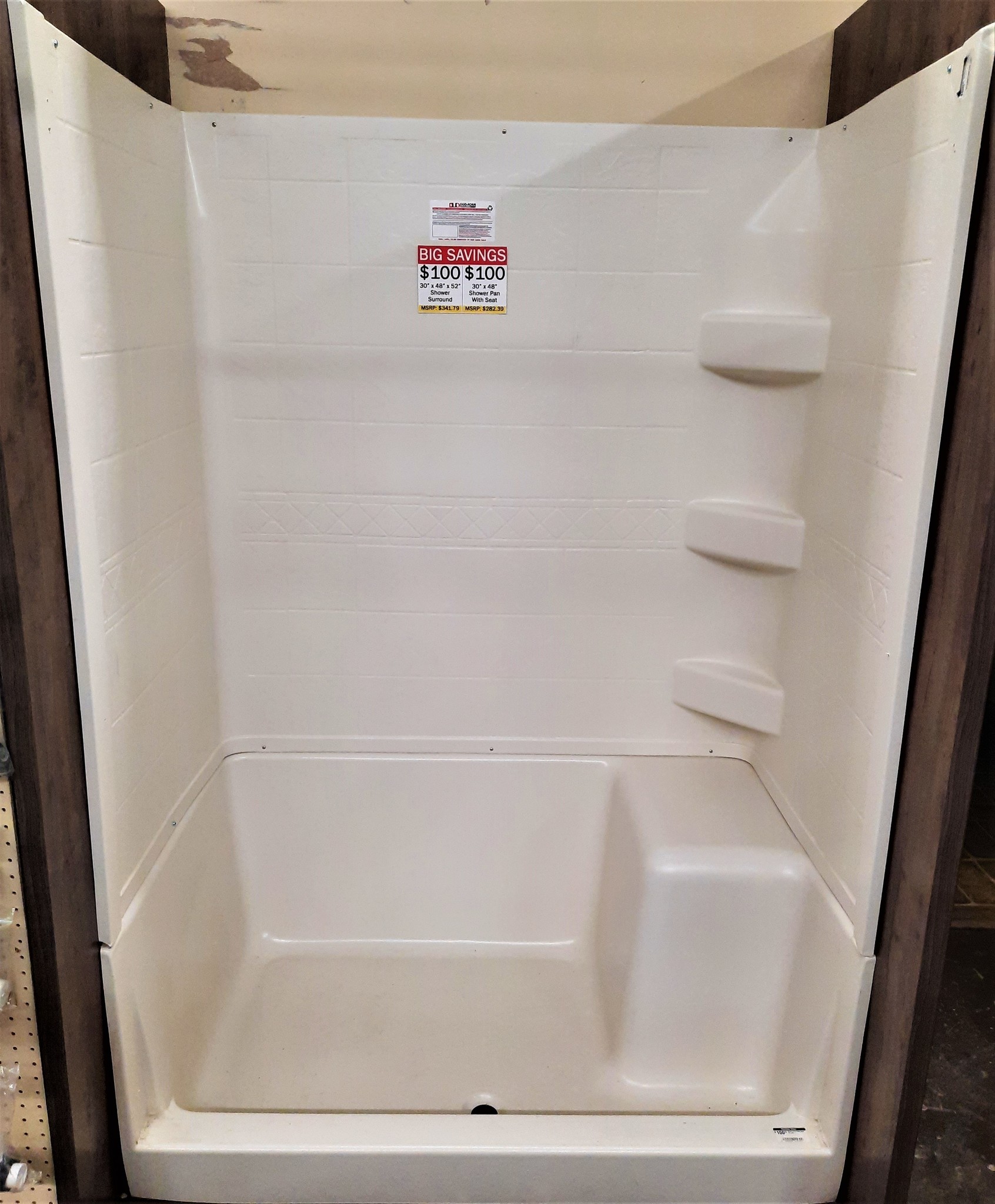 Plastic shower walls deals