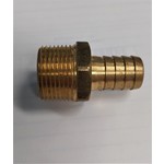 Brass 3/8" Barb x  3/4" MIP Hose Adapter