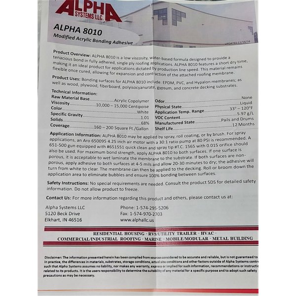 Alpha Glue - 1 Gallon - Affordable RVing