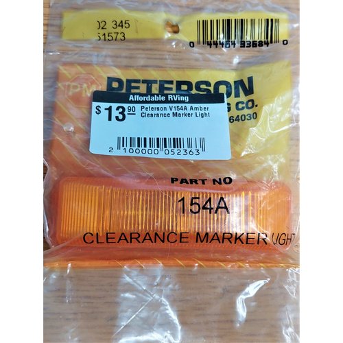 Peterson V154A Amber Clearance Marker Light