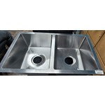 Lippert Components Kitchen Sink Double Basin 27 x 16 Stainless Square