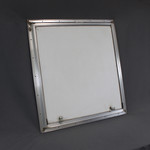 24" x 26" White with Mil Trim TX Baggage Door with Square Corners