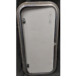 30" x 14" White with Mil Trim Baggage Door TX