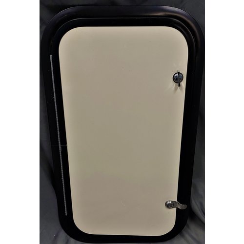 Lippert Components 25" x 14" Baggage Door Tan with Black Trim