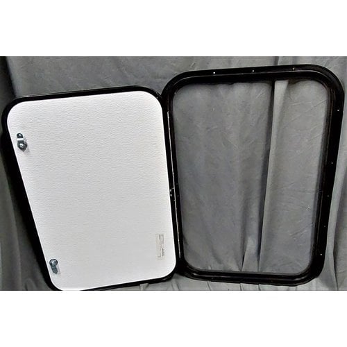 Lippert Components 26" x 18" White with Black Trim Baggage Door