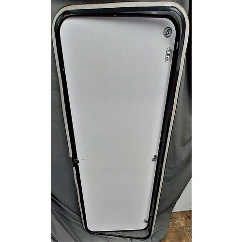 56" x 22" White with Black Trim Baggage Door