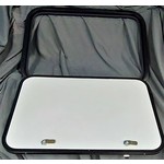 27" x 22" White with Black Trim Baggage Door