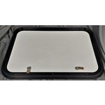 27" x 22" White with Black Trim Baggage Door