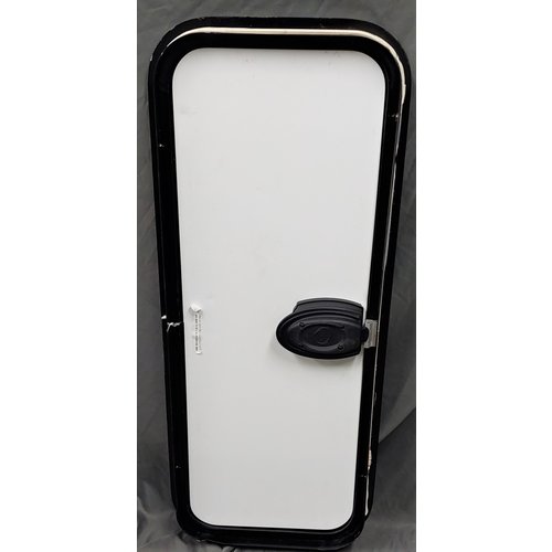 36" x 14" Tan with Black Trim Baggage Door with Slam Latch