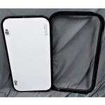 30" x 16" White with Black Trim Baggage Door