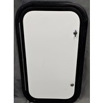 Lippert Components 24" x 14" White with Black Trim Baggage Door