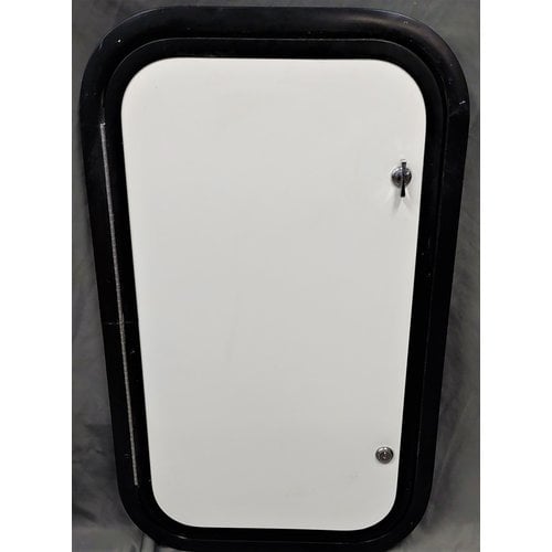 Lippert Components 24" x 14" White with Black Trim Baggage Door