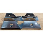 Lower Foot Mounting Bracket for Manual Awning, Chrome 2 pcs
