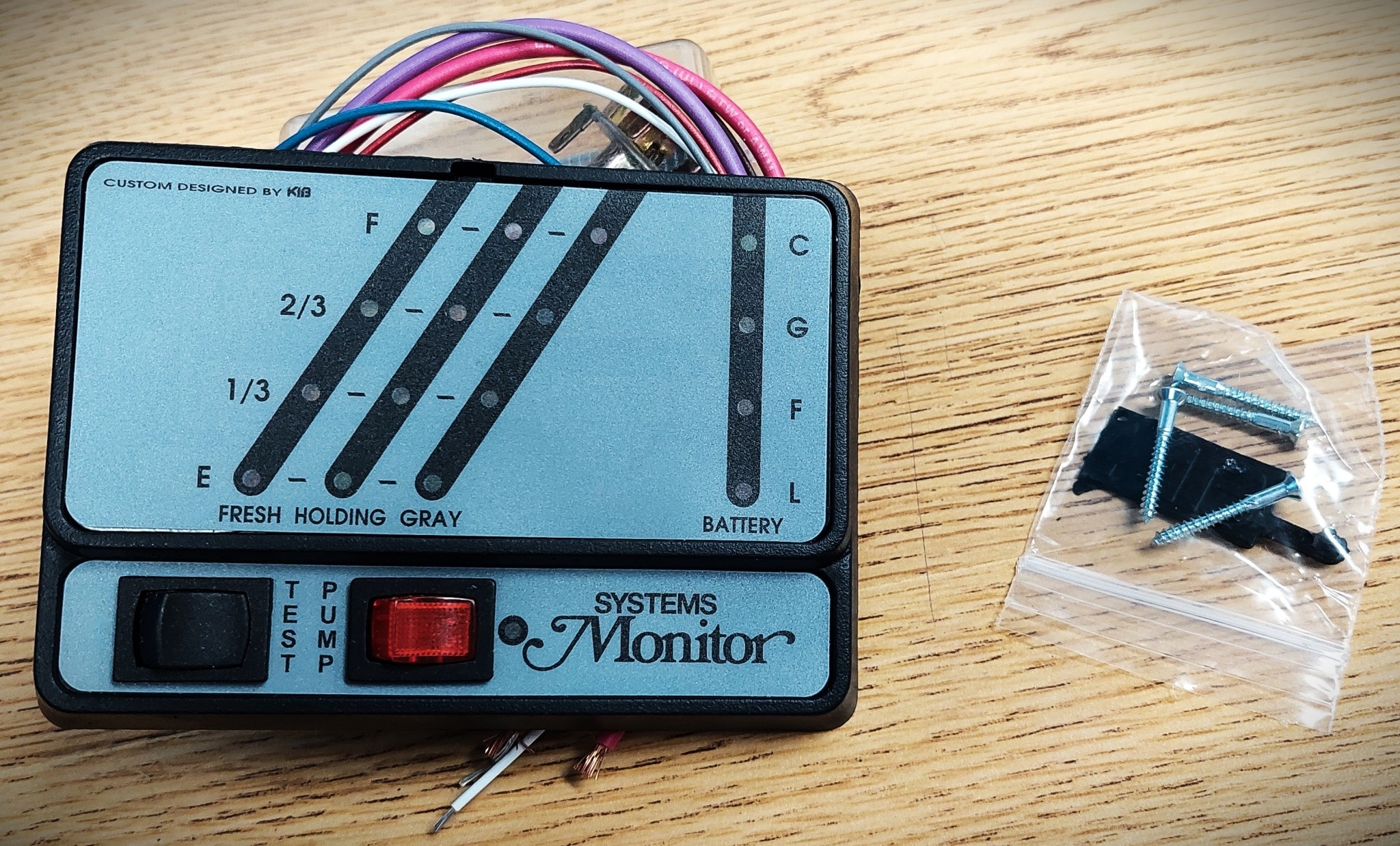 KIB K21 Monitor Panel System 3 Tank + Battery Affordable RVing