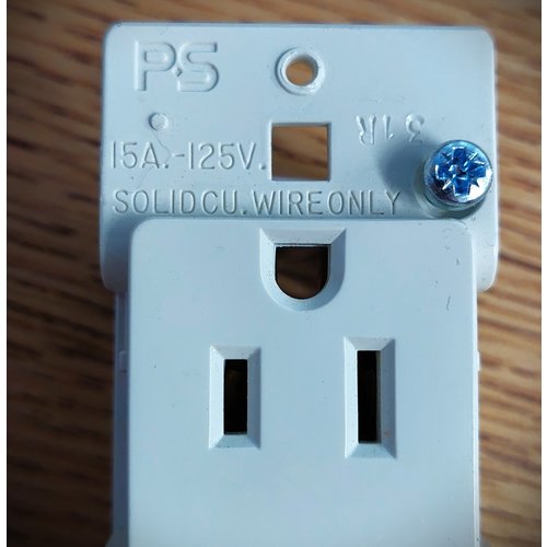 Receptacle Double 110V w/wall plate