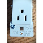 Receptacle Double 110V w/wall plate