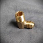 Brass Fitting 90 degree 3/8 FL x 1/2 MIP