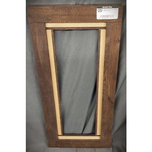 Cabinet Door Rustic Brown 10" x 21" Frame