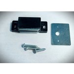 Black Magnetic Door Catch with Zinc Strike