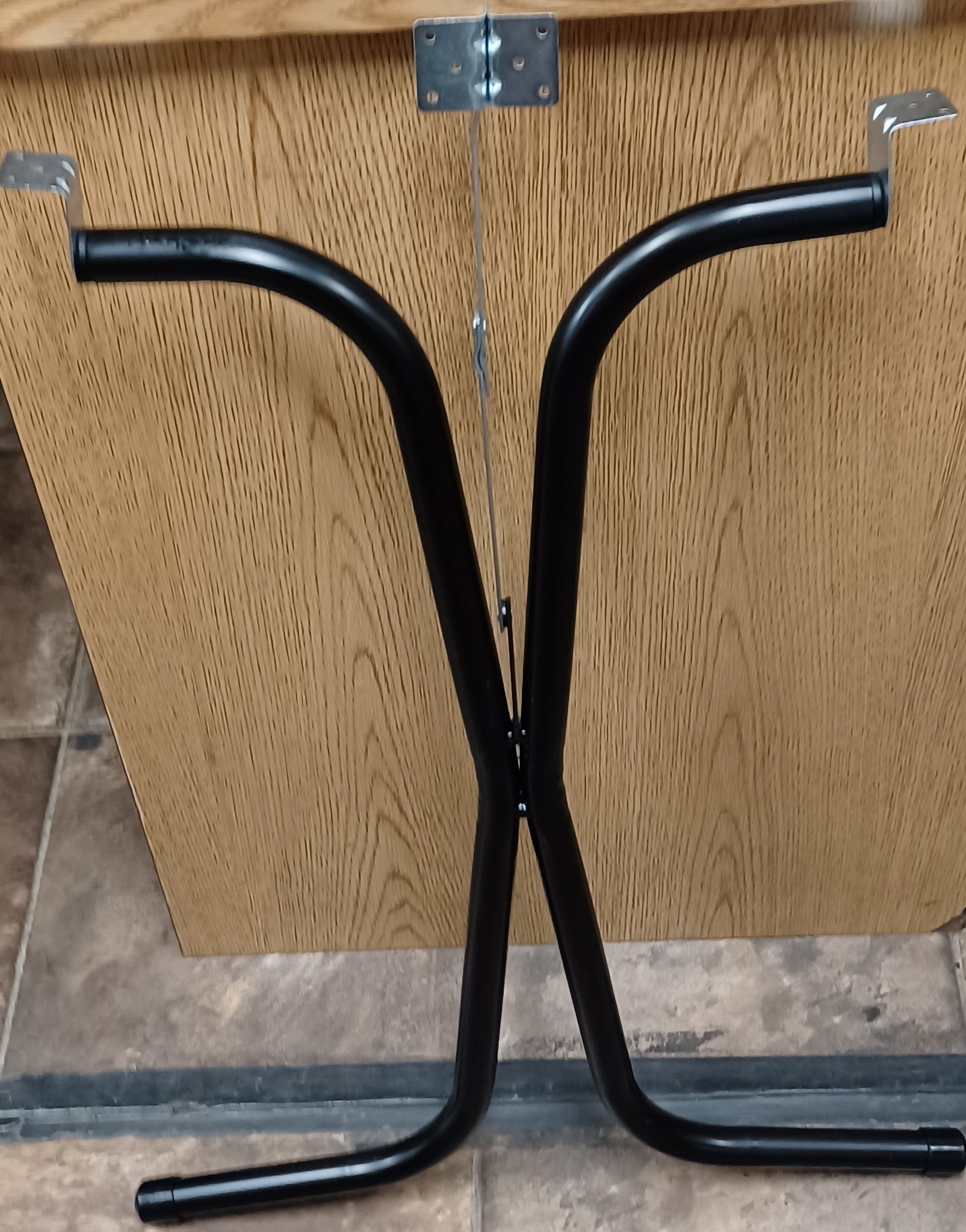 RV Dinette Folding Table Leg Black - Affordable RVing