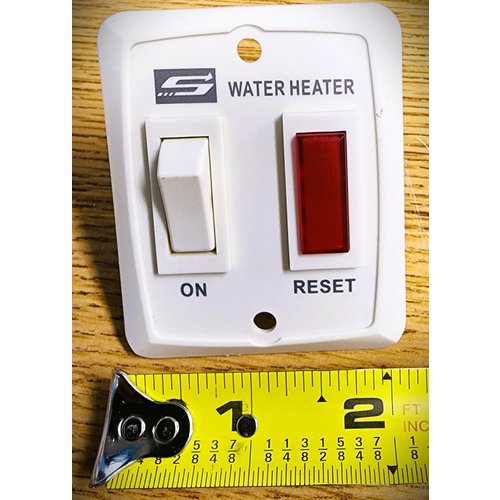 Suburban Water Heater Power Switch; For Suburban Nautilus Series; White