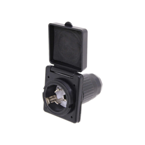 Epicord 50 Amp 125/250v Twist Lock Power Inlet -  Black