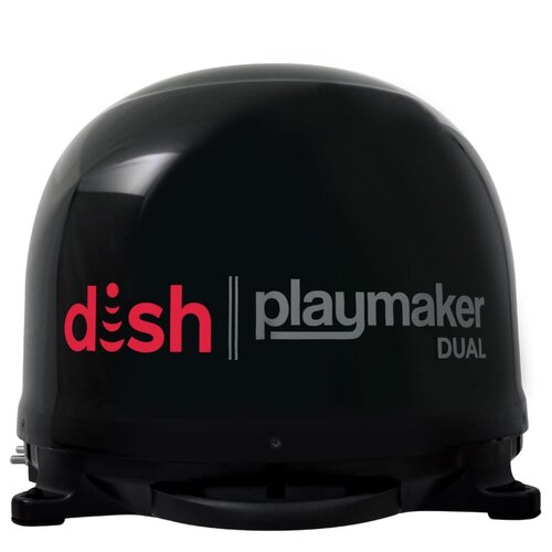 Winegard DISH Playmaker Dual with Receiver; PL8035R; Black