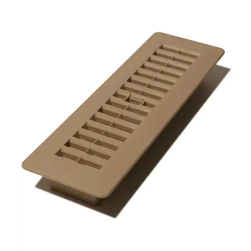 JR Products JR Products 2" x 10" Brown Floor Register Plastic