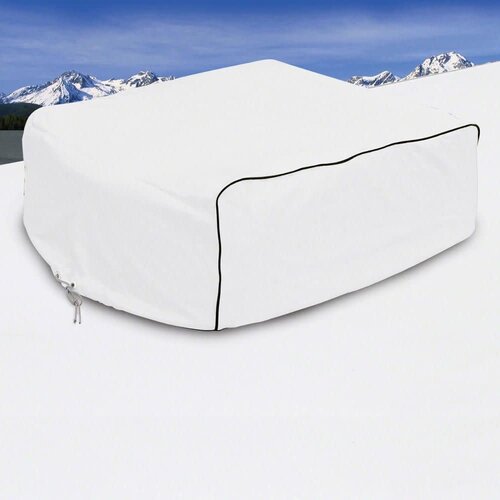 Over Drive; RV Air Conditioner Cover fits Dometic Brisk II; Snow White