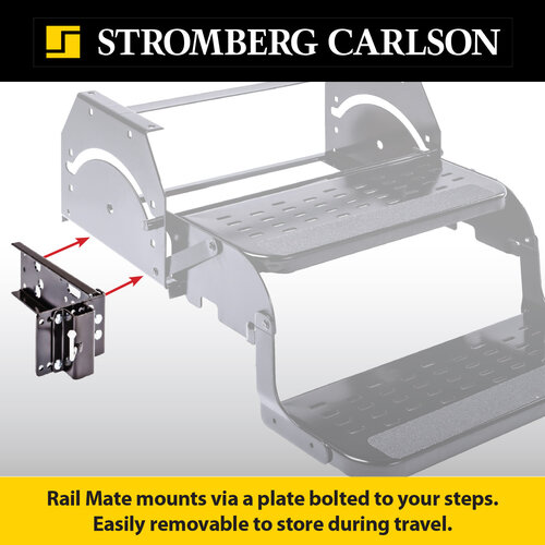 Rail Mate by Stromberg Carlson Entry Step Hand Rail 38" Adjustable AP-101