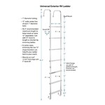 Universal Exterior RV Ladder by Stromberg Carlson 92.5" LA-401BA