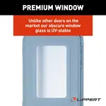 Lippert Components Entry Door 26" x 72" White w/Aluminum Frame No Window