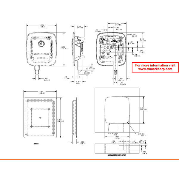 Trimark Access Door Latch For RV Baggage And Compartment Doors
