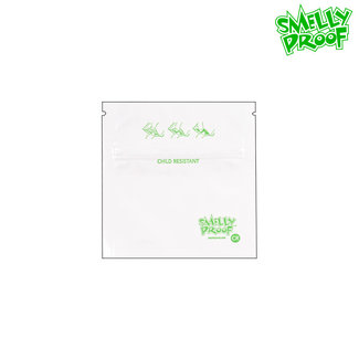 Smelly Proof White Smelly Proof Child Resistant Bags Extra Small
