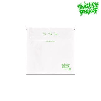 Smelly Proof White Smelly Proof Stand Up Child Resistant Bags
