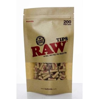 Raw Raw Rolling paper pre-rolled filter tips 200