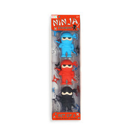 Ooly Ninja Erasers-Set 3