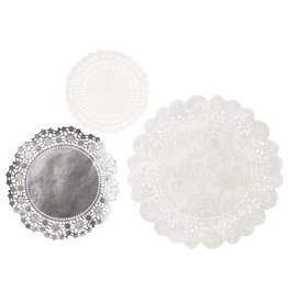Talking Tables Paper Doilies - Silver