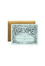Rifle Paper co Certificate of Awesome