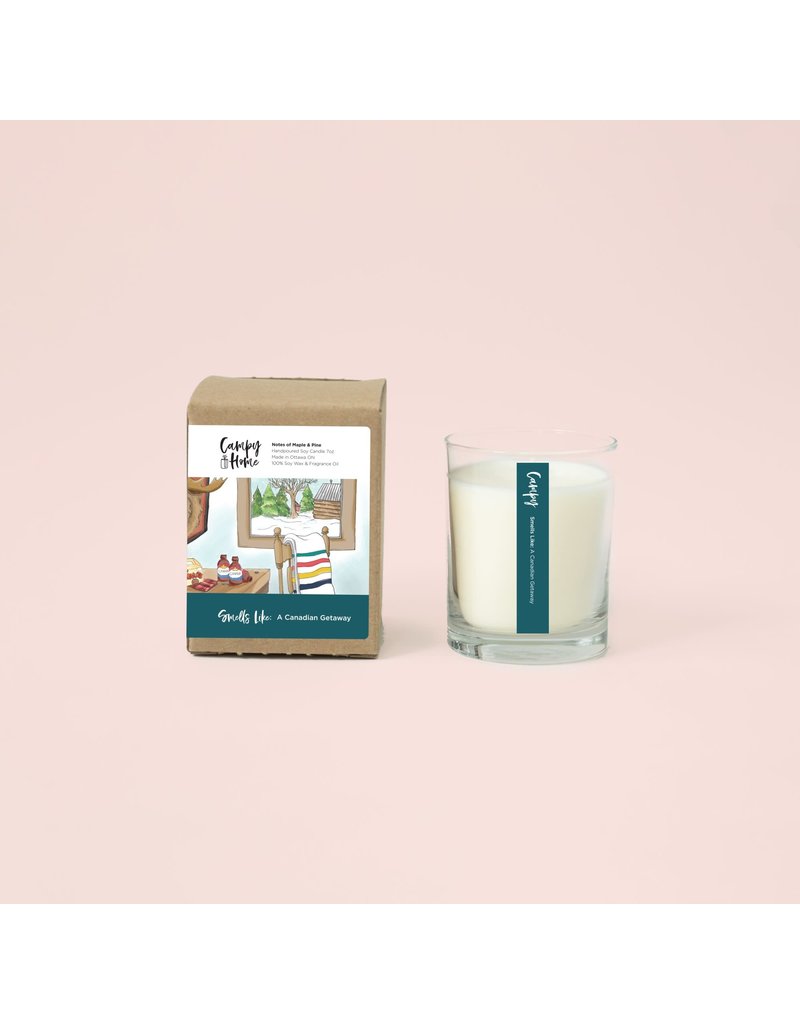 Campy Candles Smells Like: A Canadian Getaway