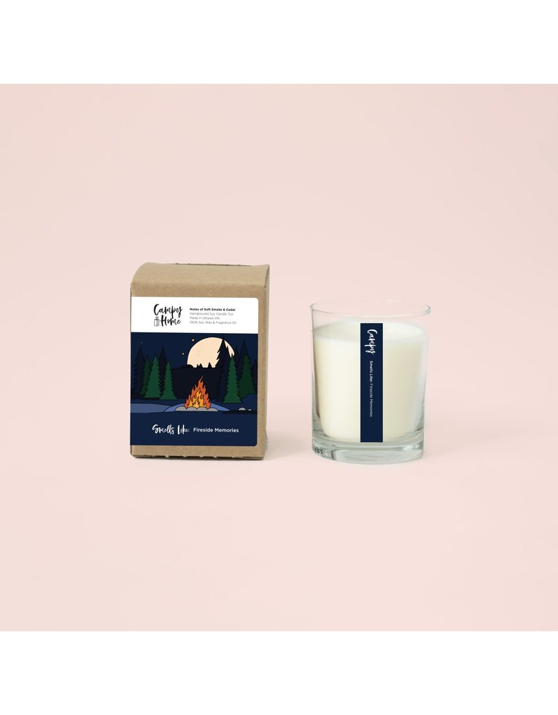 Campy Candles Smells Like: Fireside Memories