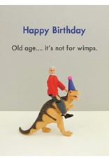 Bold & Bright Happy Birthday - Old age... it's not for wimps.