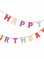 Happy Birthday Garland ~ Pinks