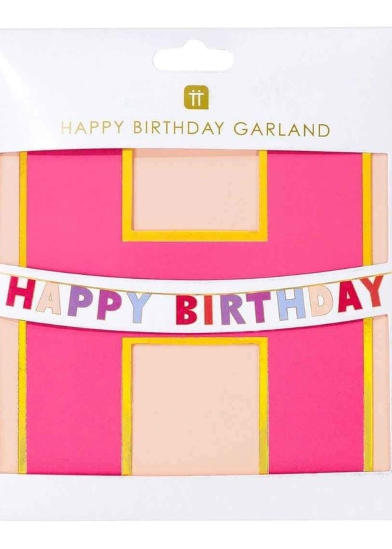 Happy Birthday Garland ~ Pinks