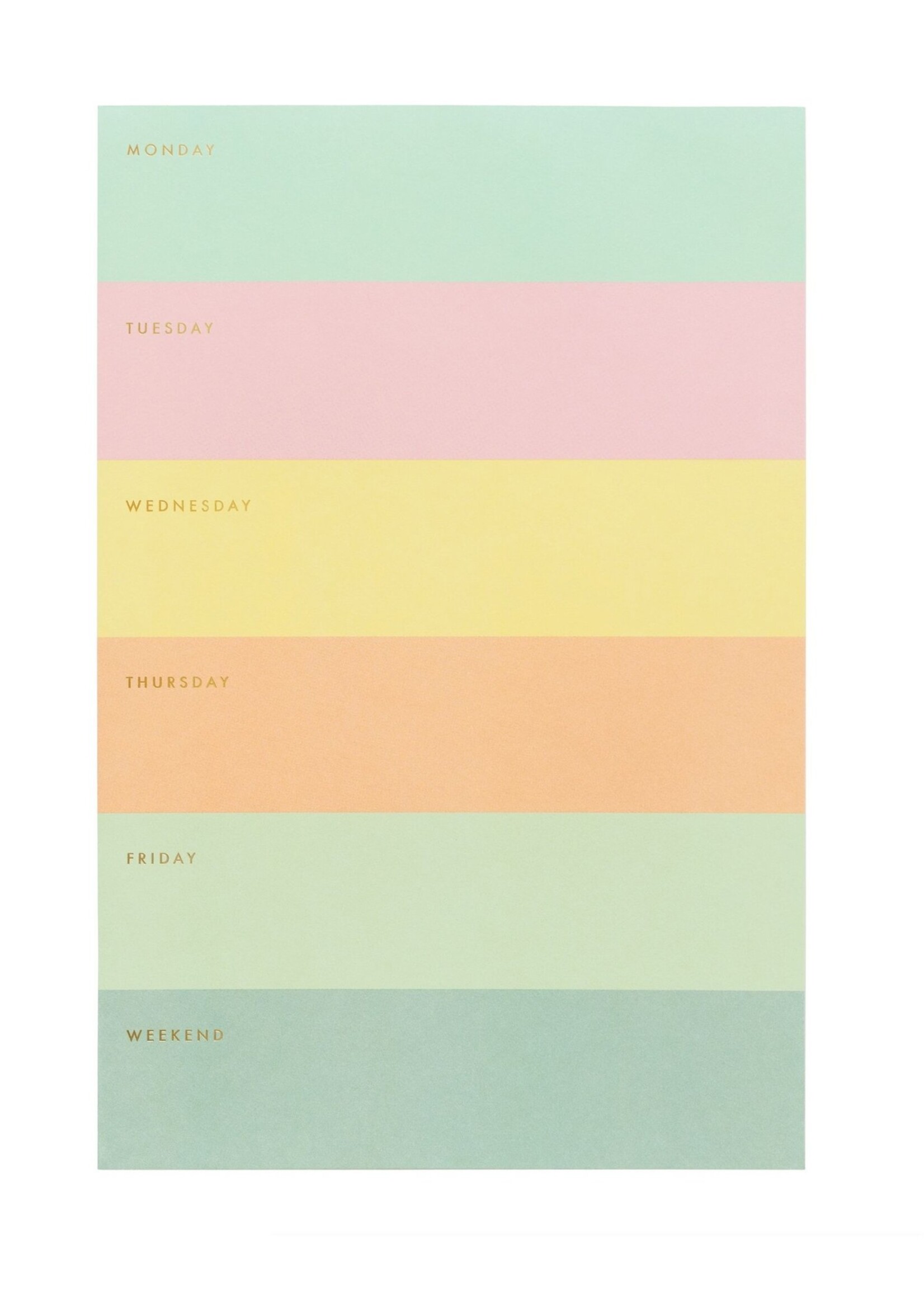 Rifle Paper co Rifle Paper Co Colour Block Weekly  List Pad