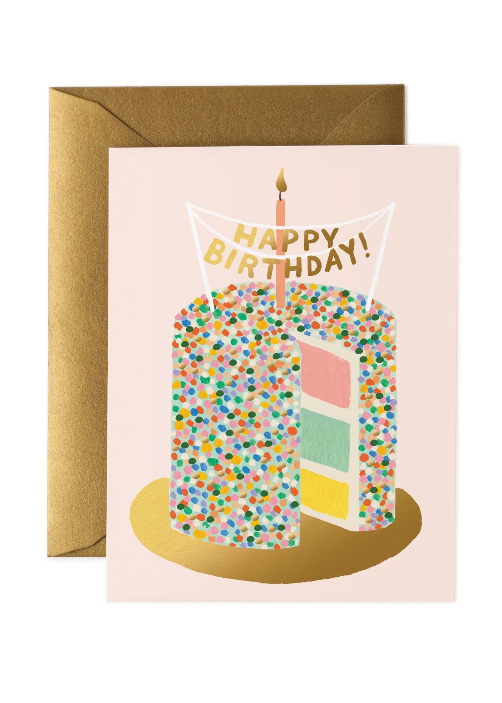 Rifle Paper co Rifle Paper Co Happy Birthday Sprinkle Cake